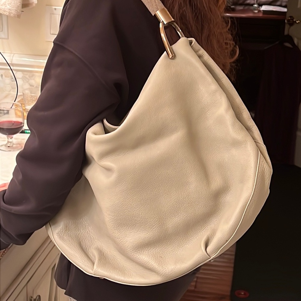 NWOT Akris oversized leather handbag